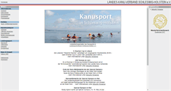 Desktop Screenshot of kanu-sh.de